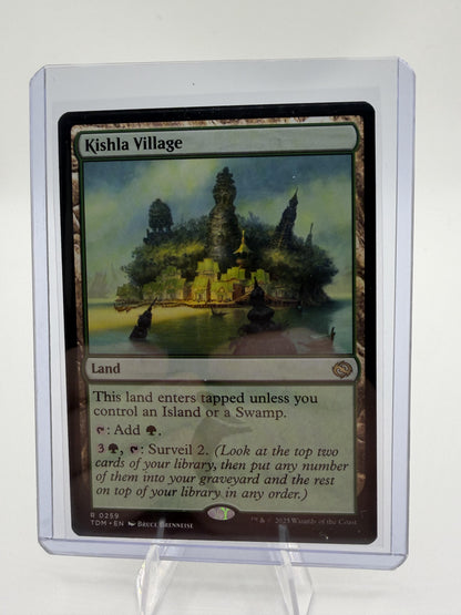 MTG Kishla Village Tarkir Dragonstorm TDM-EN0259 Rare Land Magic Card