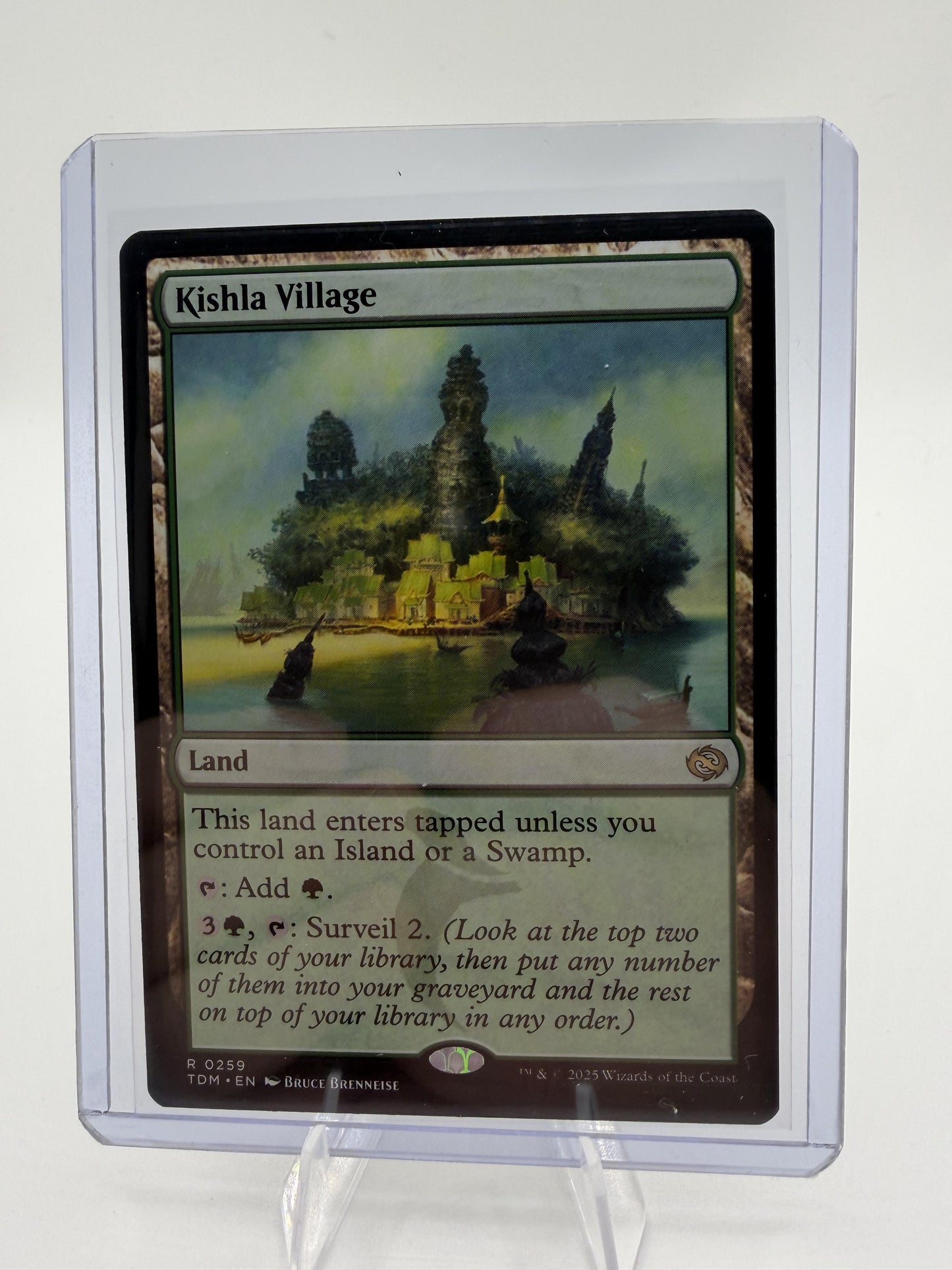 MTG Kishla Village Tarkir Dragonstorm TDM-EN0259 Rare Land Magic Card
