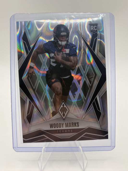 2025 Panini Phoenix Woody Marks Silver Prizm Rookie RC Card #236 Texans