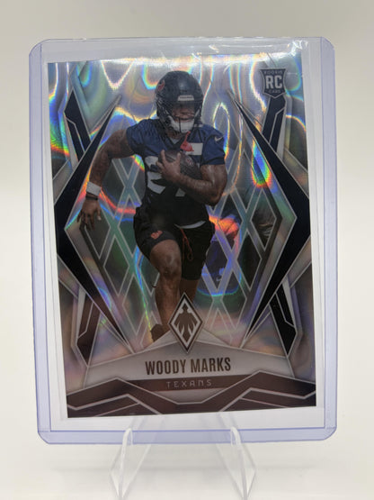 2025 Panini Phoenix Woody Marks Silver Prizm Rookie RC Card #236 Texans