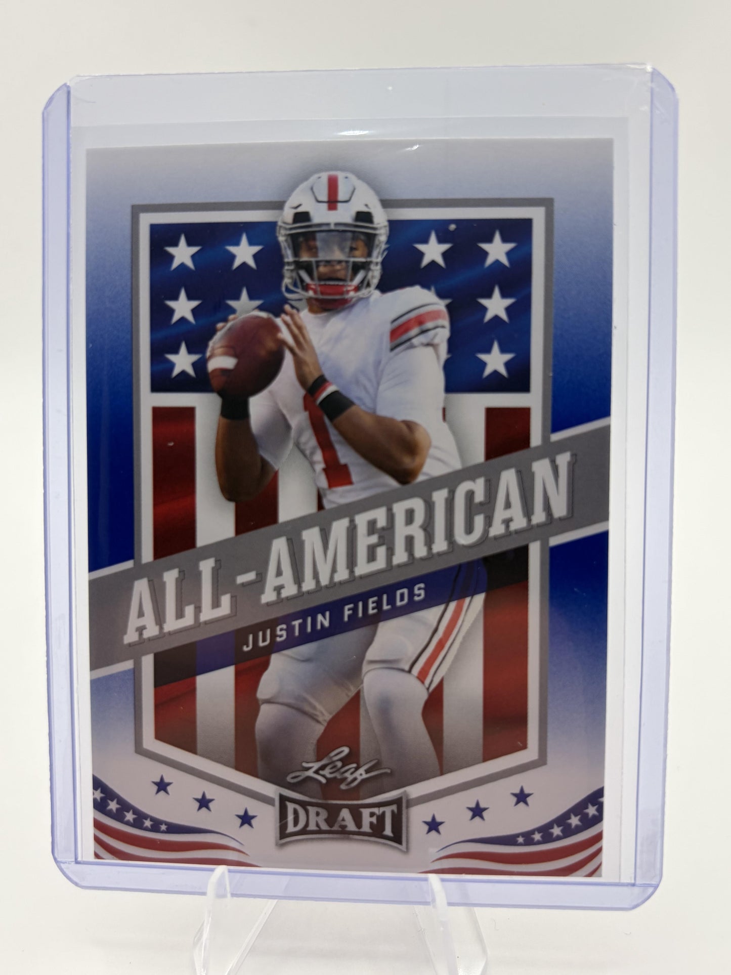 2021 Leaf Draft Justin Fields All-American Rookie Card #49 Ohio State QB