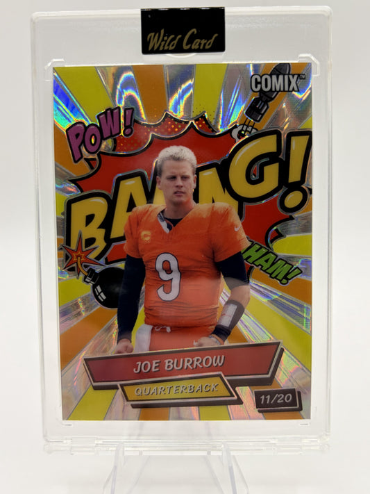 2025 Wild Card Comix Joe Burrow BAANG! Parallel Card /20 Bengals #ACBRD-JB