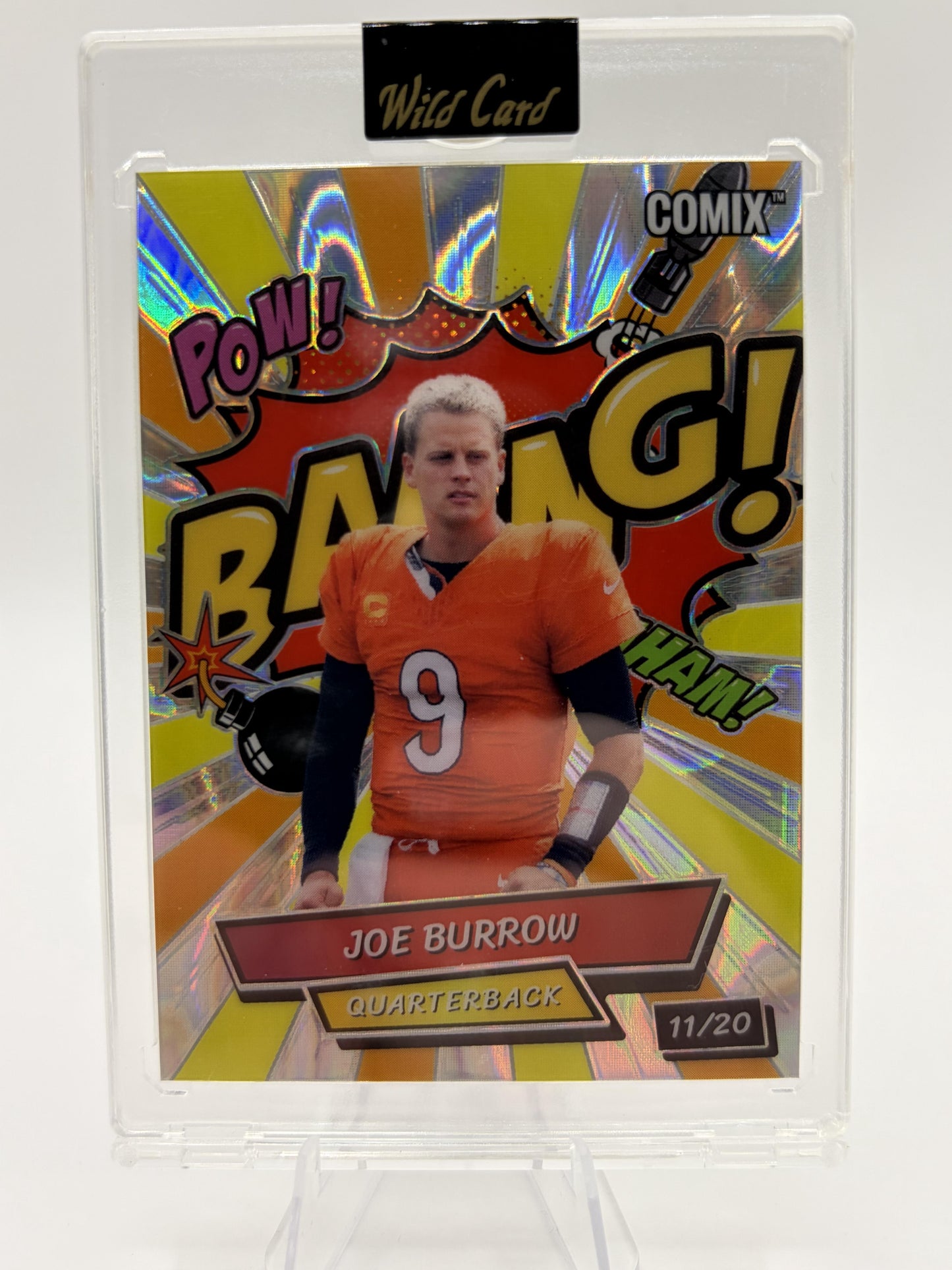 2025 Wild Card Comix Joe Burrow BAANG! Parallel Card /20 Bengals #ACBRD-JB