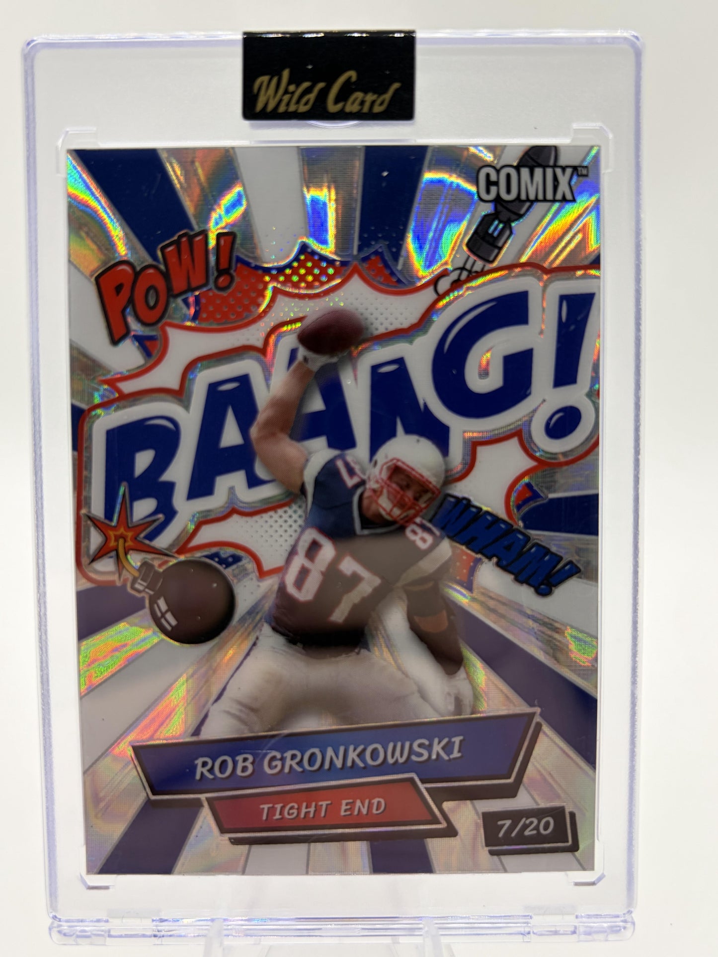 2025 Wild Card Comix Rob Gronkowski BAANG! Legend Card /20 Patriots