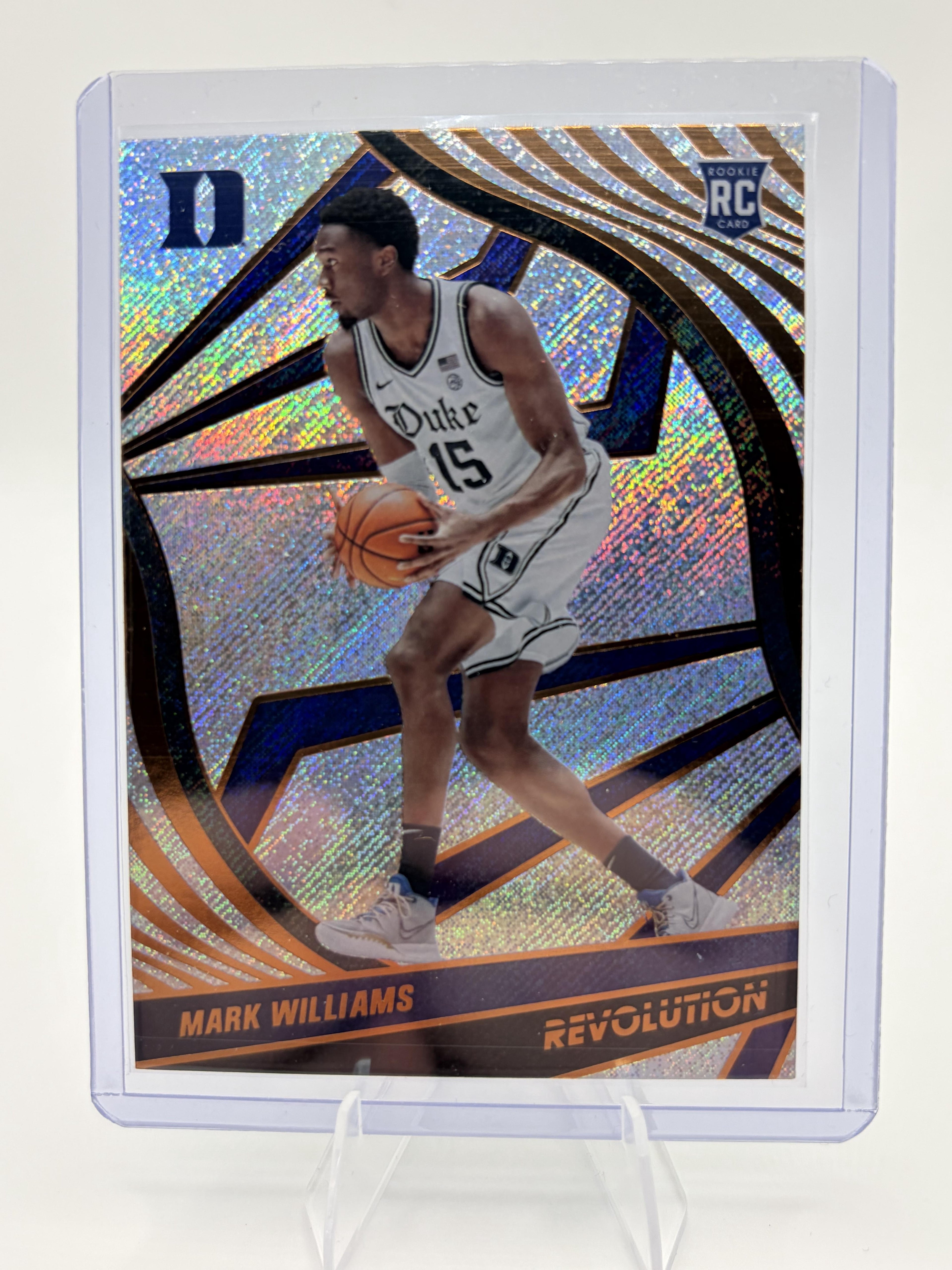 2022 Panini Chronicles Mark Williams Revolution Rookie RC Card #25 Duke