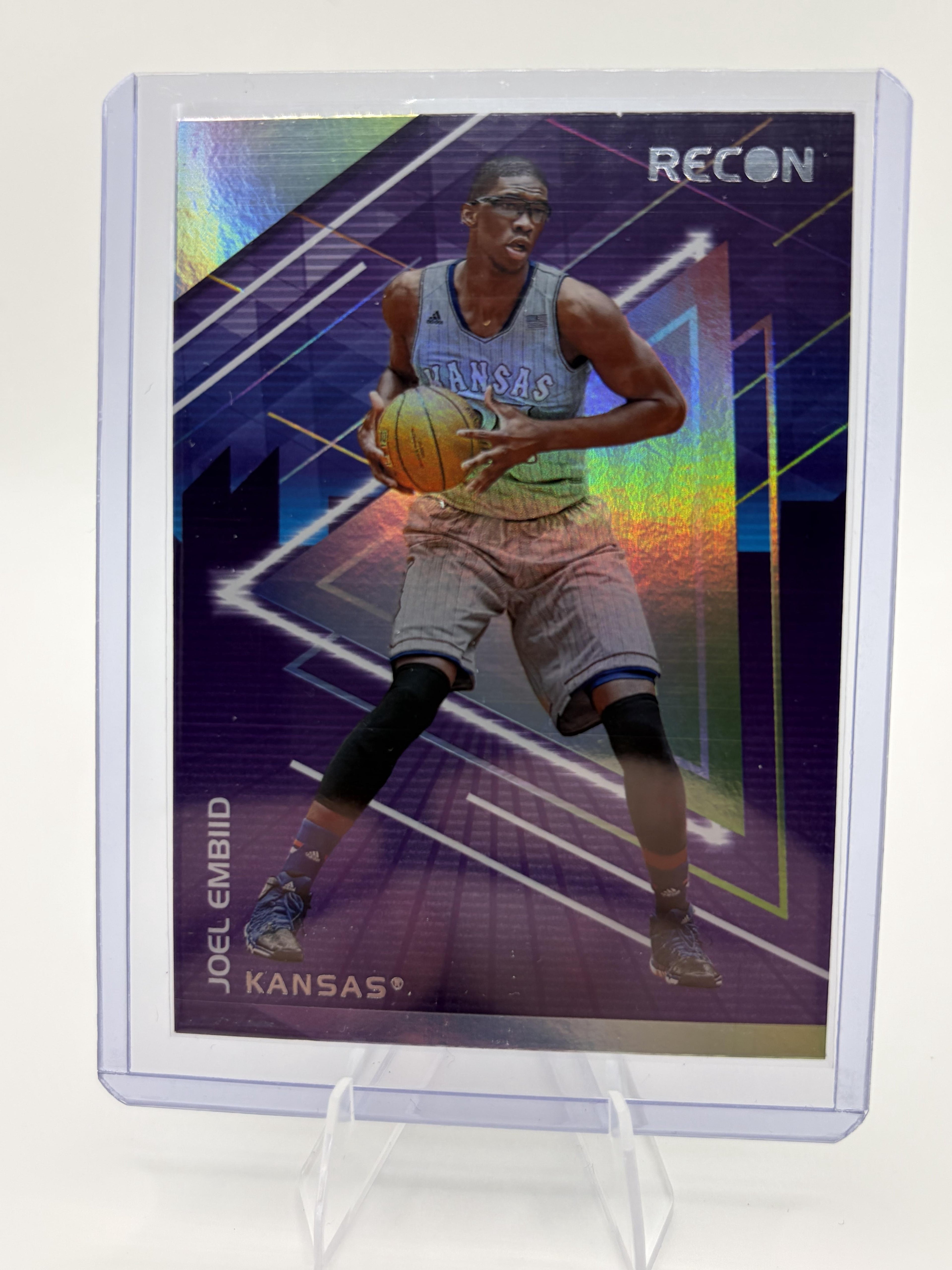 2022 Panini Chronicles Joel Embiid Recon Insert Card #22 Kansas