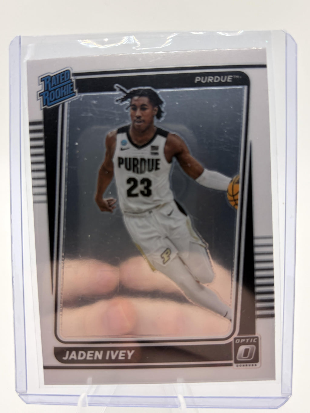 2022 Panini Chronicles Jaden Ivey Optic Rated Rookie RC Card #12 Purdue