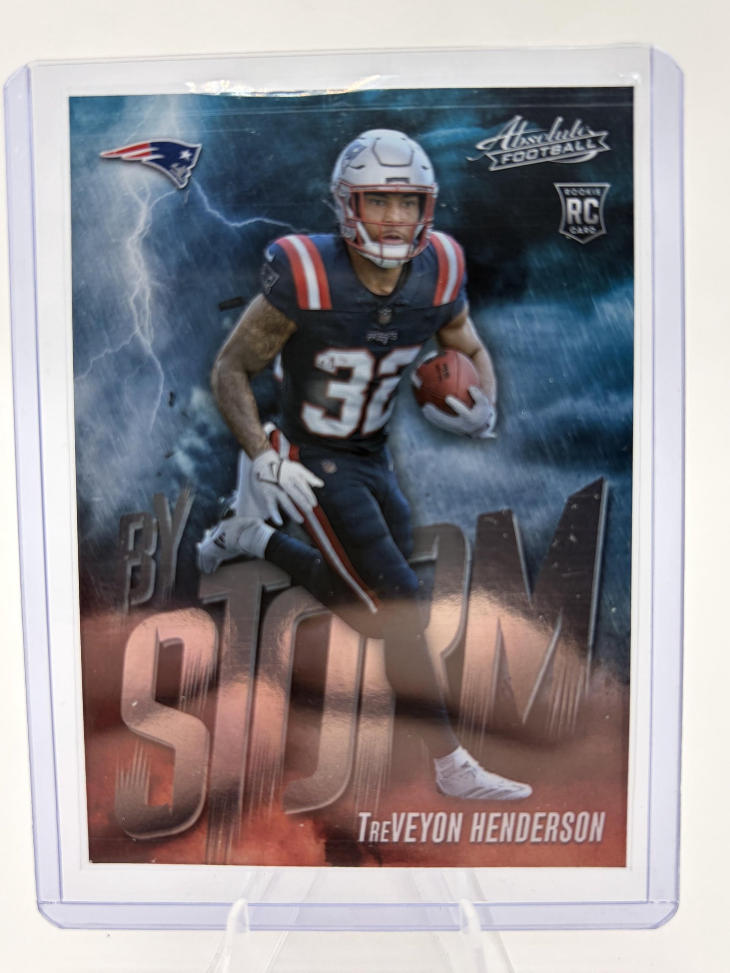 2025 Panini Absolute TreVeyon Henderson By Storm Rookie Card #19 Patriots