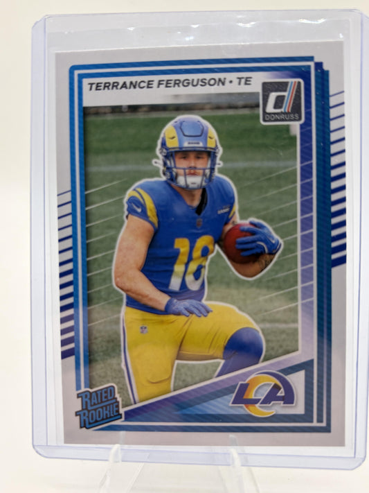 2025 Panini Donruss Terrance Ferguson Rated Rookie Card #323 LA Rams RC