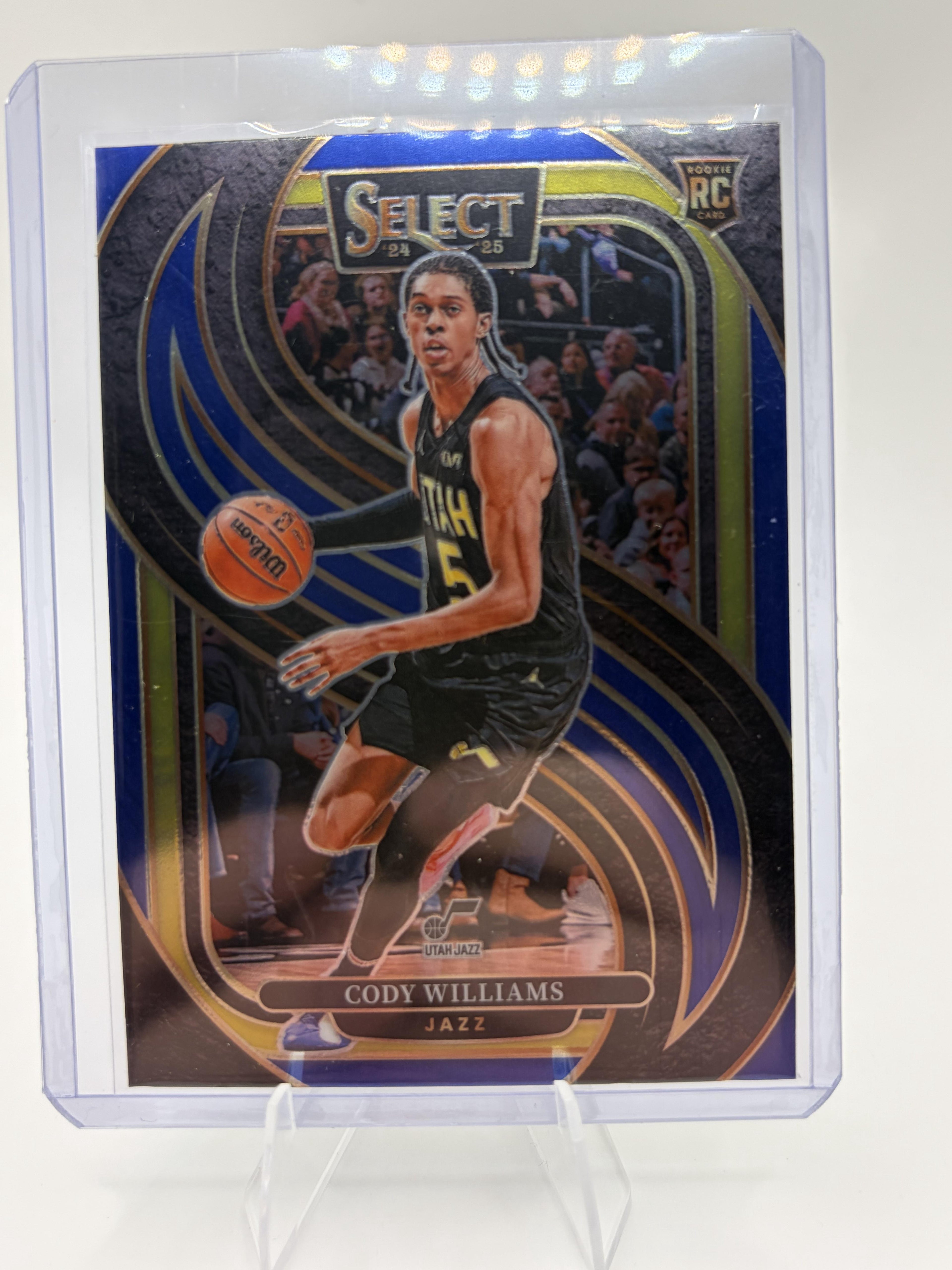 2024-25 Select Cody Williams Premier Level Rookie RC Card #172 Jazz