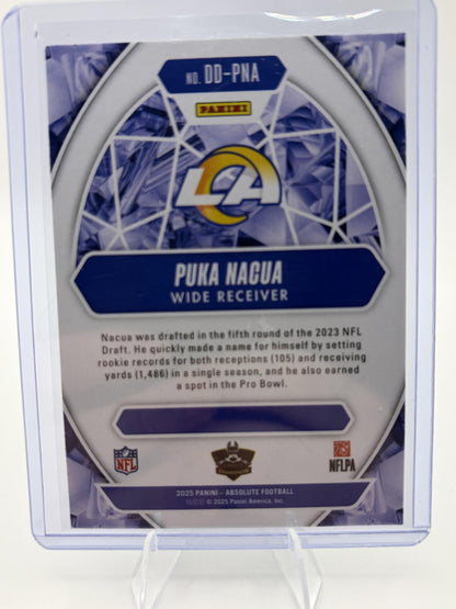 2025 Absolute Puka Nacua Draft Diamonds Insert Card #DD-PNA Rams