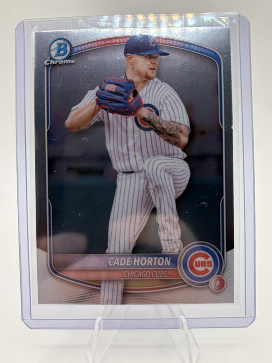 2025 Bowman Chrome Cade Horton Card #BCP-10 Chicago Cubs Prospect