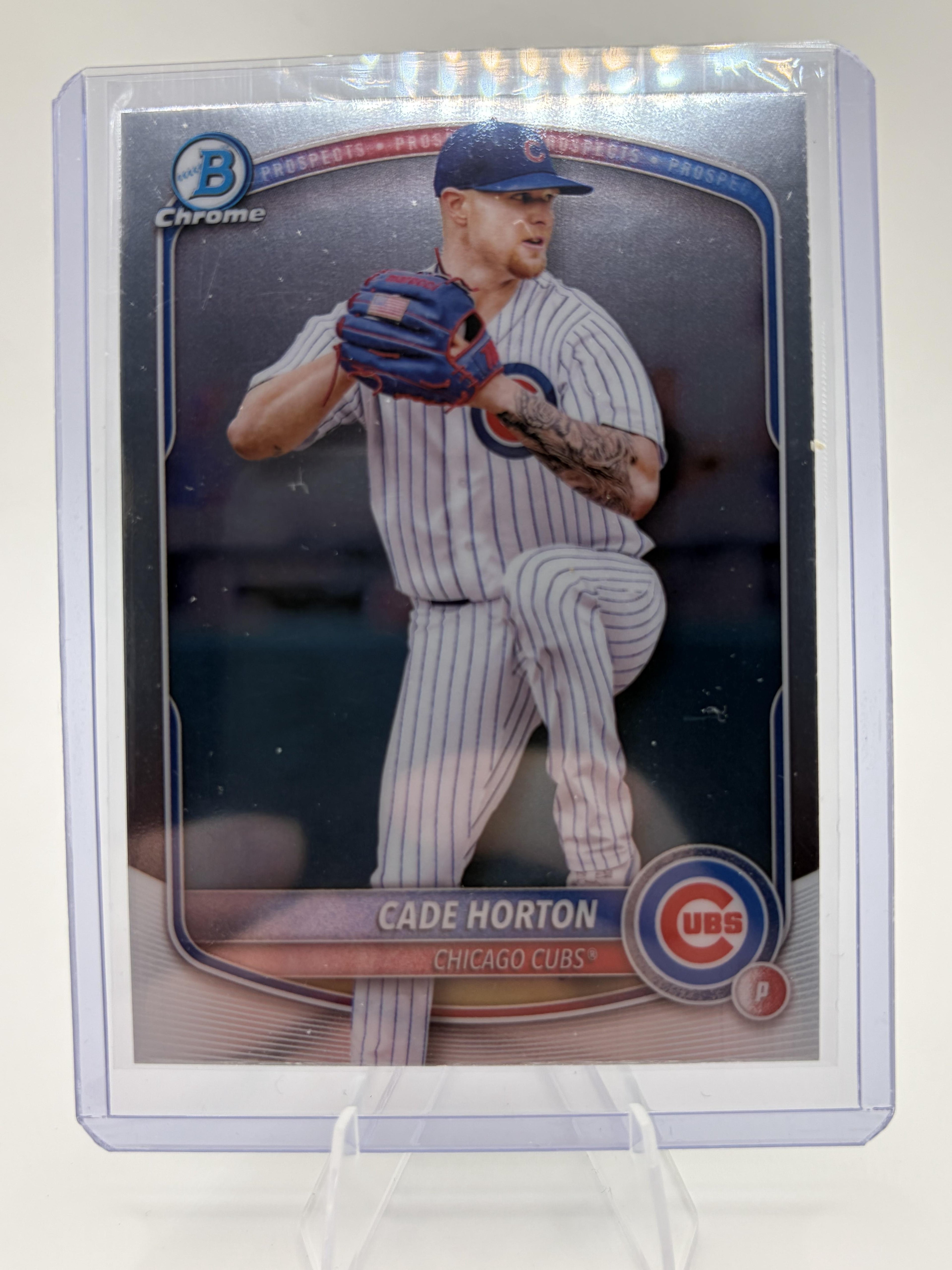 2025 Bowman Chrome Cade Horton Card #BCP-10 Chicago Cubs Prospect