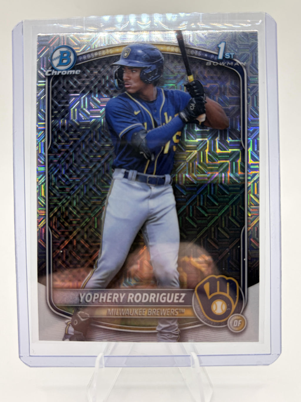 2025 Bowman Chrome Yophery Rodriguez 1st Bowman Mojo Refractor Card BCP-36