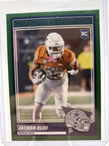 2025 Panini Score Jaydon Blue Rookie Card #39 Cowboys RC