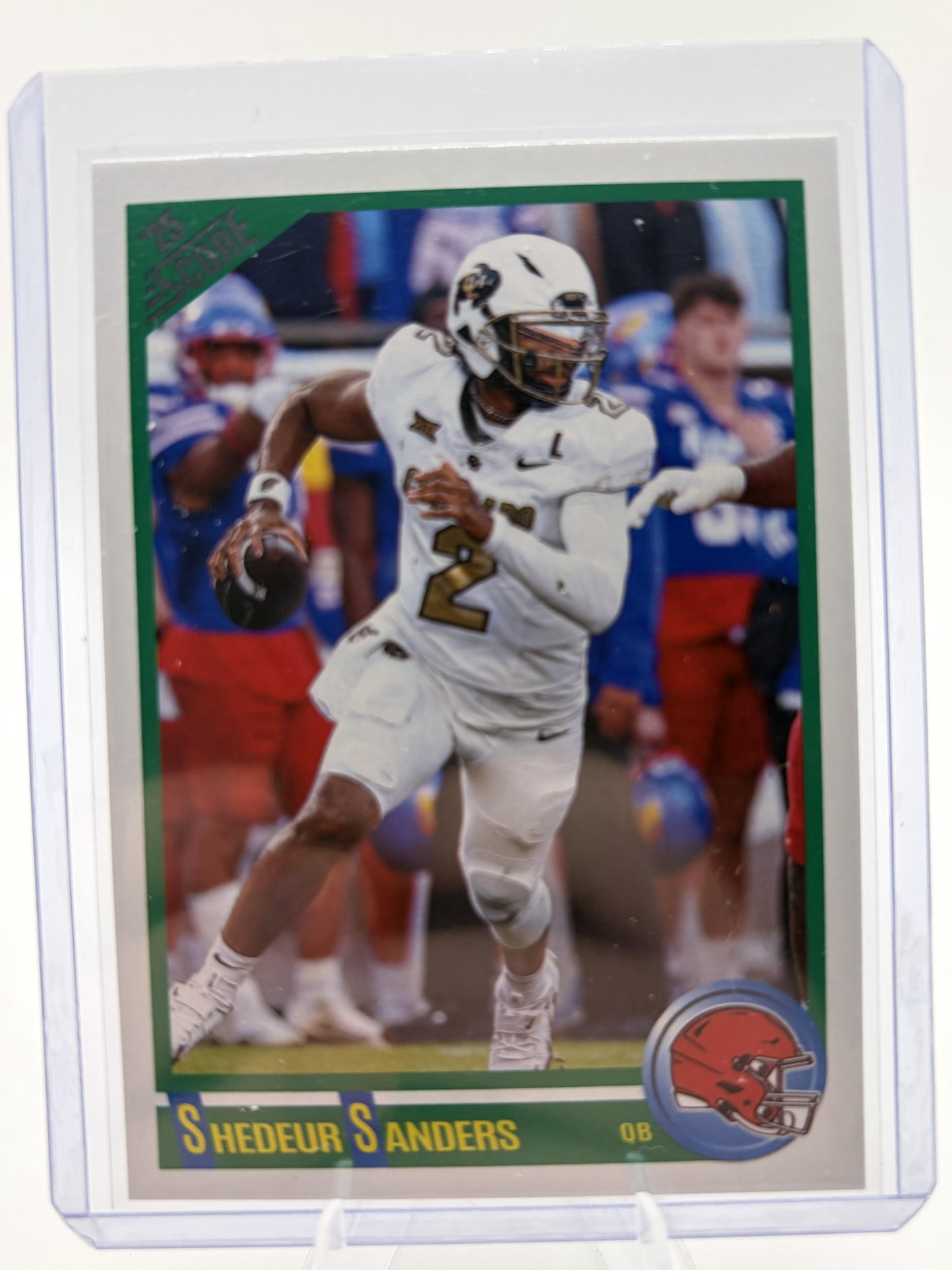 2025 Panini Score Shedeur Sanders Throwback RC Rookie Browns Card #2