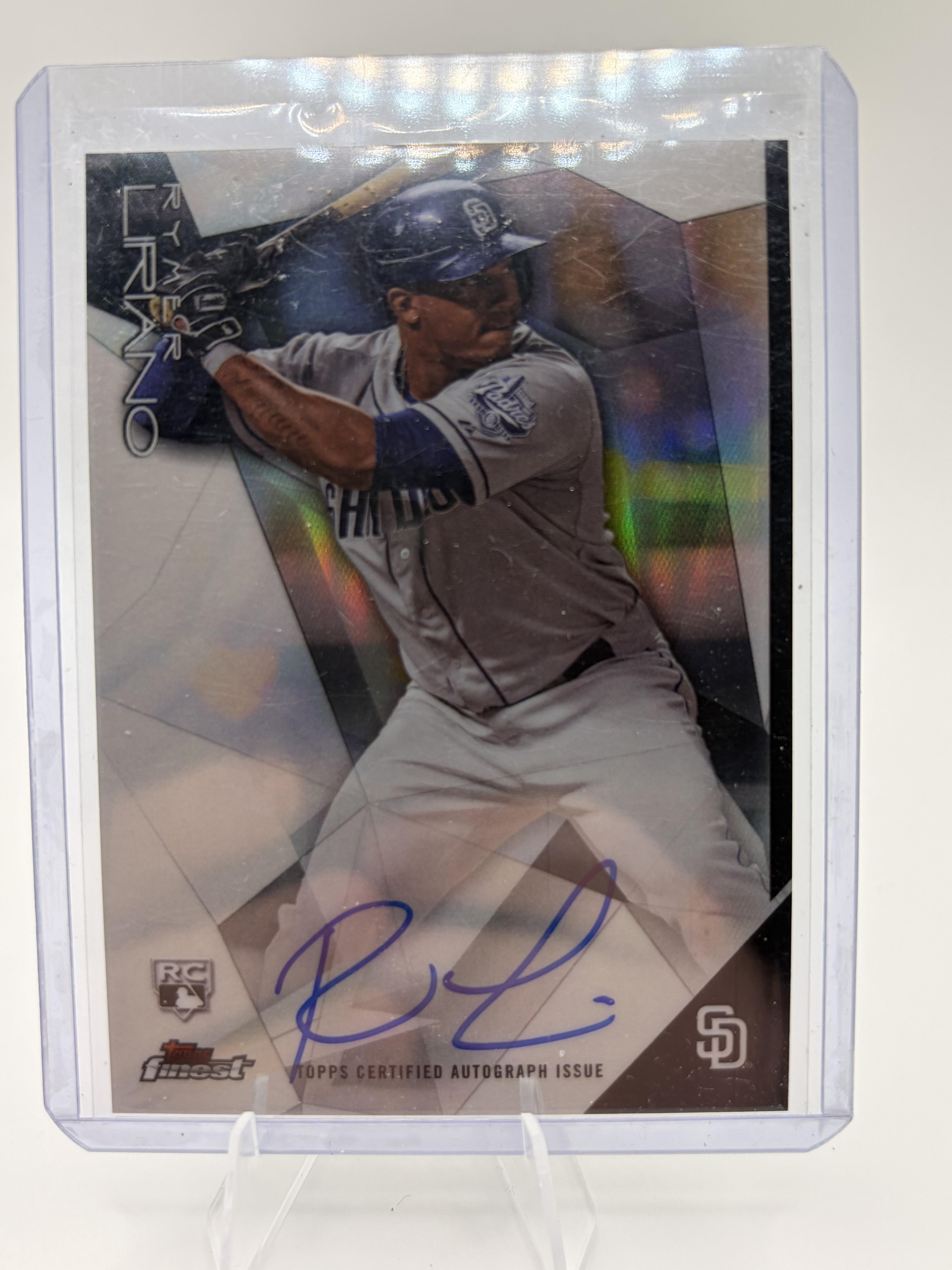 2015 Topps Finest Rymer Liriano Auto RC San Diego Padres Card #FA-RL