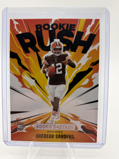 2025 Panini Rookies & Stars Shedeur Sanders Rookie Rush RC Card #20 Browns