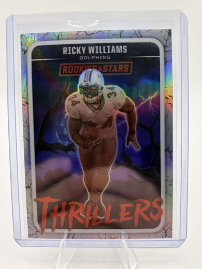 2025 Panini Rookies & Stars Ricky Williams Thrillers Silver Prizm Card #16