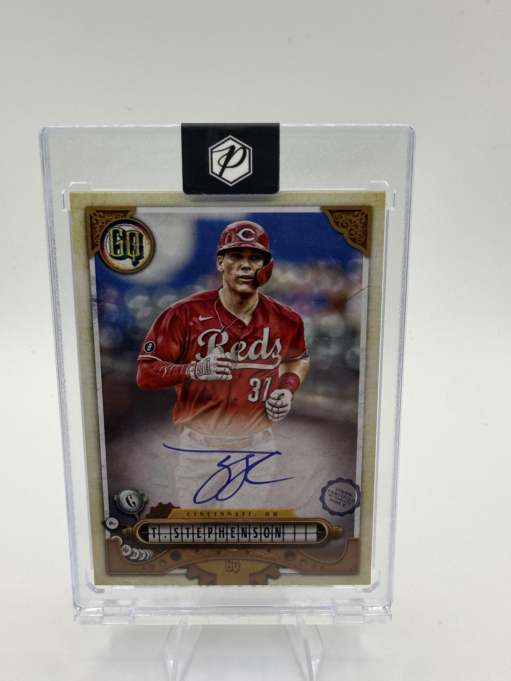 2022 Topps Gypsy Queen Tyler Stephenson On-Card Auto Card Cincinnati Reds GQA-TS