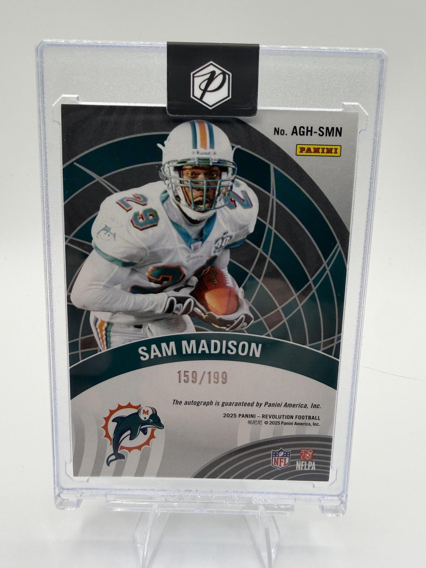 2025 Panini Revolution Sam Madison Auto Card /199 Dolphins Autograph AGH-SMN