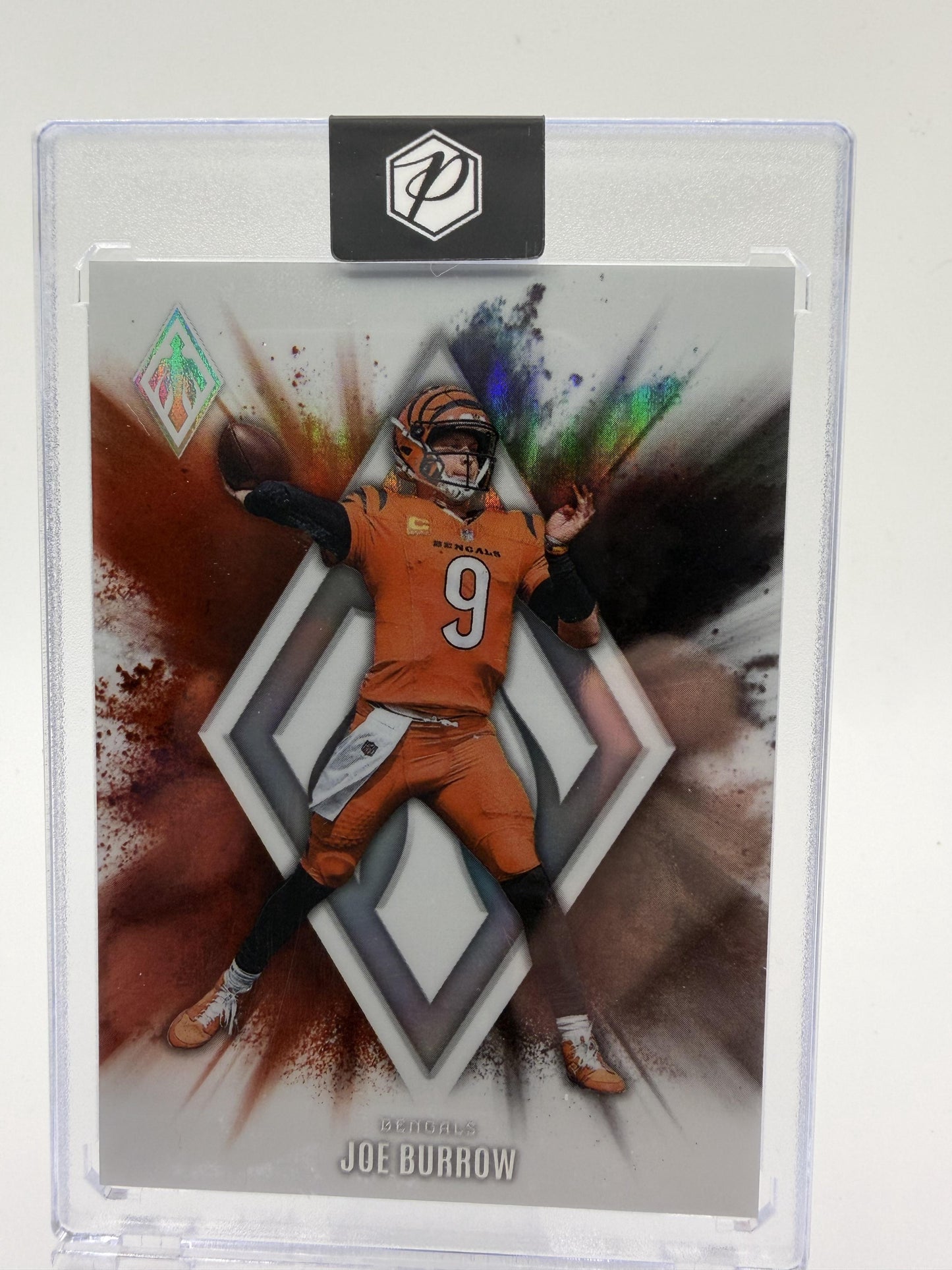 2025 Panini Phoenix Joe Burrow Color Burst Parallel Case Hit? Bengals Card #17