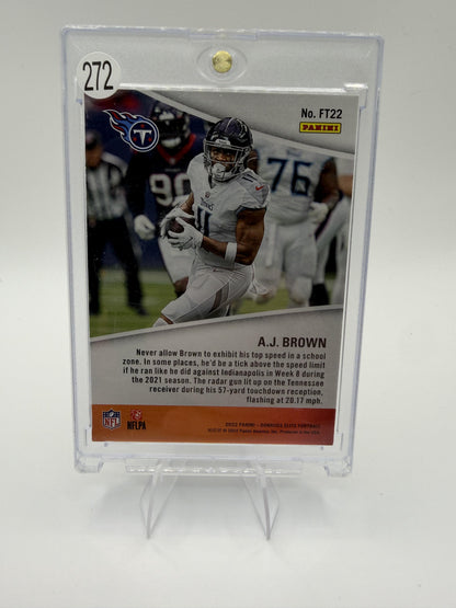 2022 Panini Donruss Elite A.J. Brown Full Throttle #FT22 Titans Card