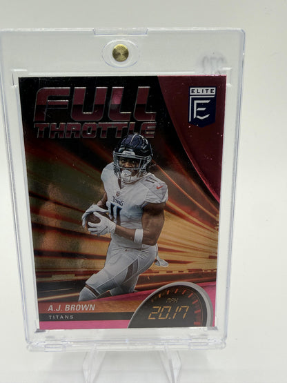 2022 Panini Donruss Elite A.J. Brown Full Throttle #FT22 Titans Card