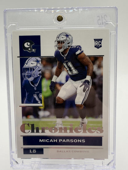 2021 Panini Chronicles Micah Parsons Rookie RC #28 Dallas Cowboys Card