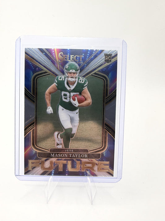 2025 Panini Select Mason Taylor Future Prizm Card #21 Jets Rookie RC Insert