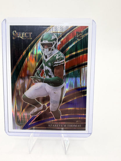 2025 Panini Select Azareye'h Thomas Club Level Prizm Card #276 Jets Rookie RC