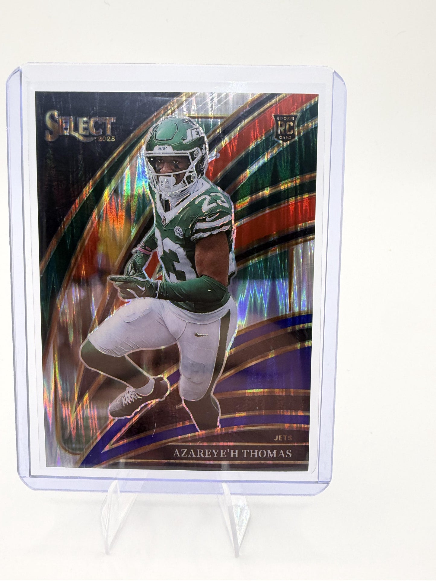 2025 Panini Select Azareye'h Thomas Club Level Prizm Card #276 Jets Rookie RC