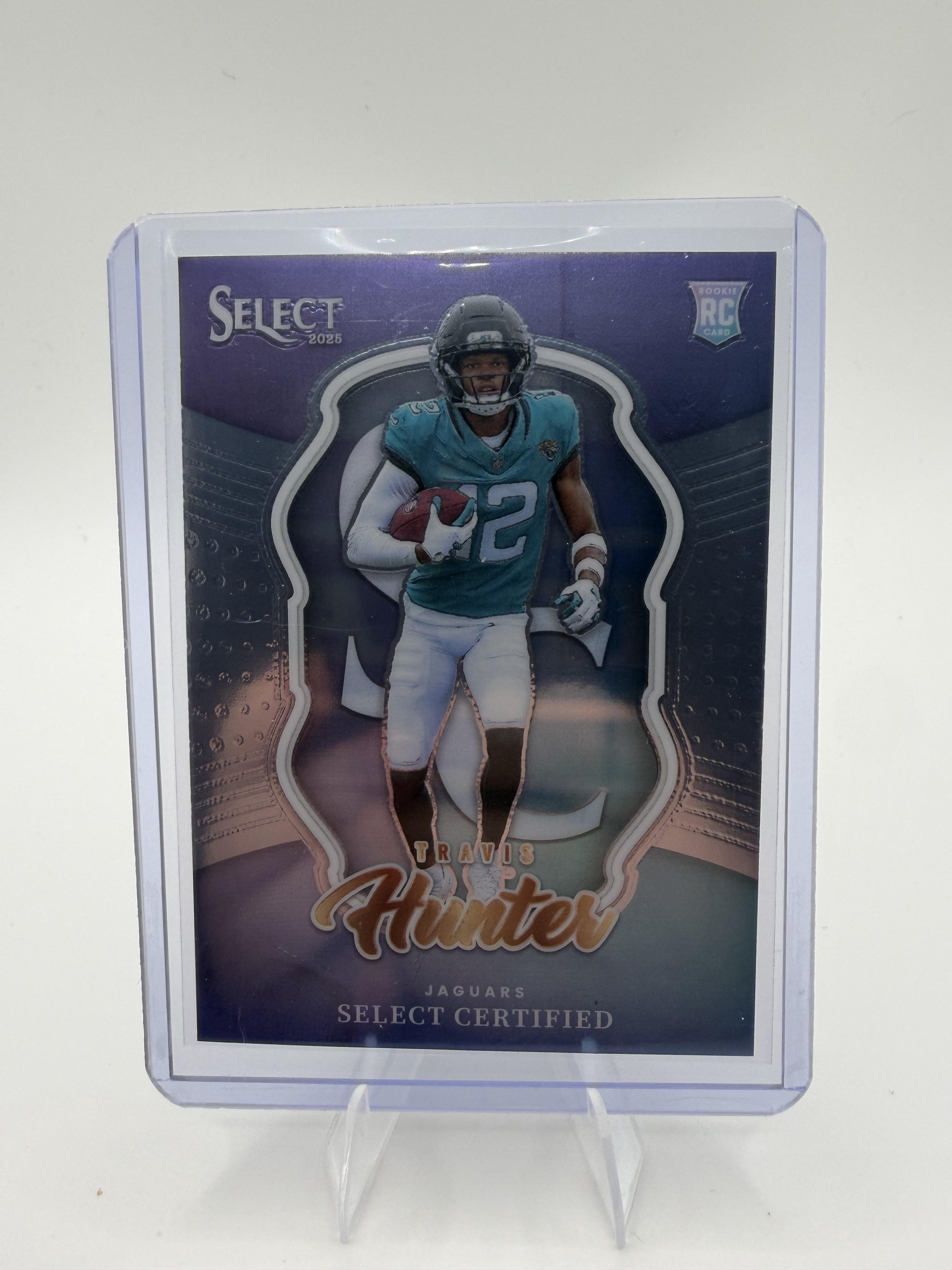 Travis Hunter 2025 Panini Select Certified Jaguars Rookie Card #1