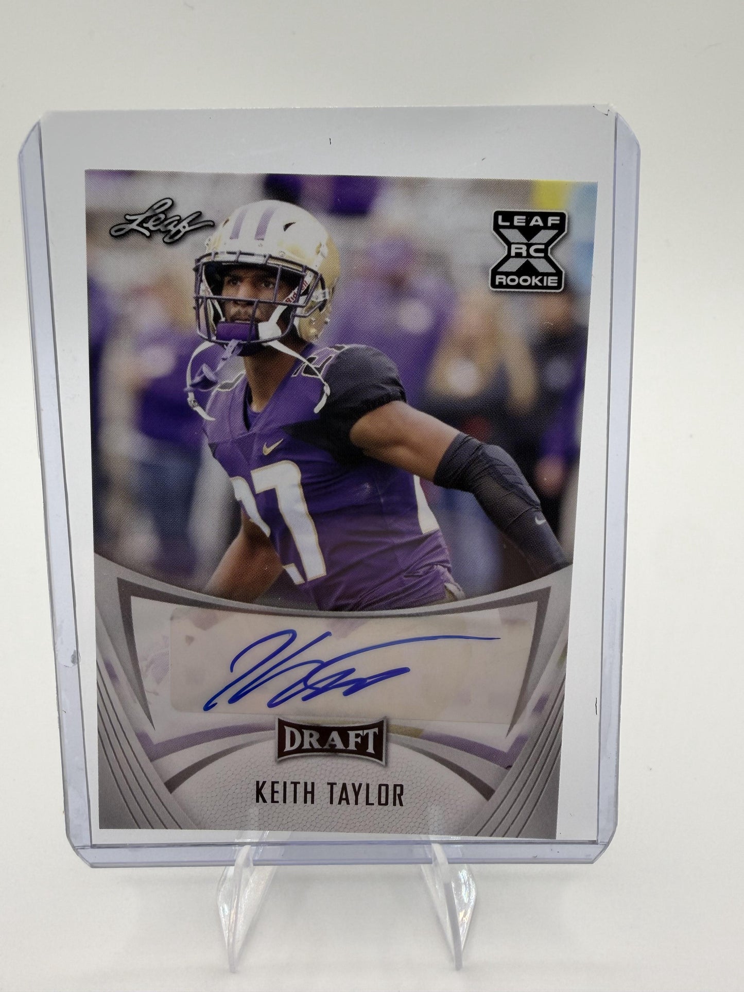 Keith Taylor 2021 Leaf Draft Authentic Signed Autograph Rookie Card #BA-KT3