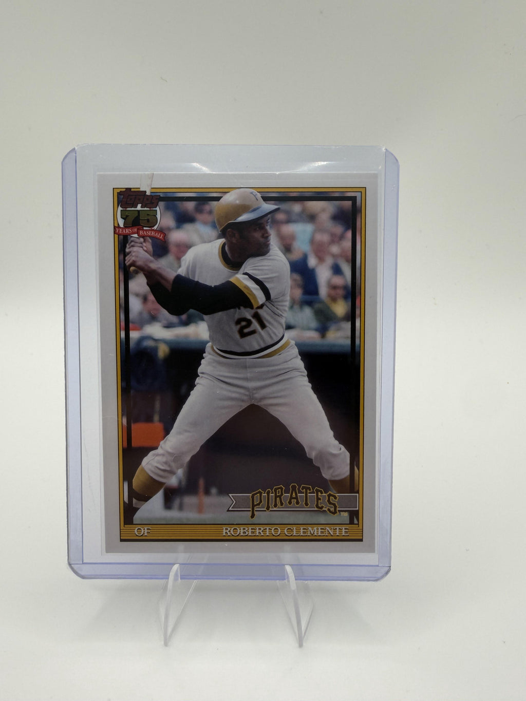 2026 Topps Series 1 Roberto Clemente Pirates Card #T91-99 75 Years of Baseball