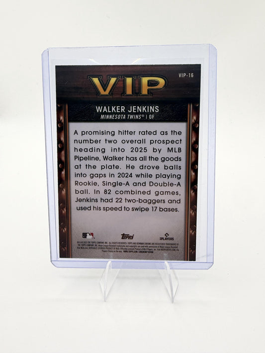 2025 Bowman Chrome Walker Jenkins VIP Very Important Prospects Insert Card #16