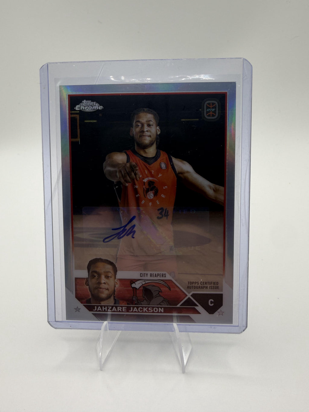 2024 Topps Chrome OTE Jahzare Jackson Rookie Auto Card A-JJA City Reapers