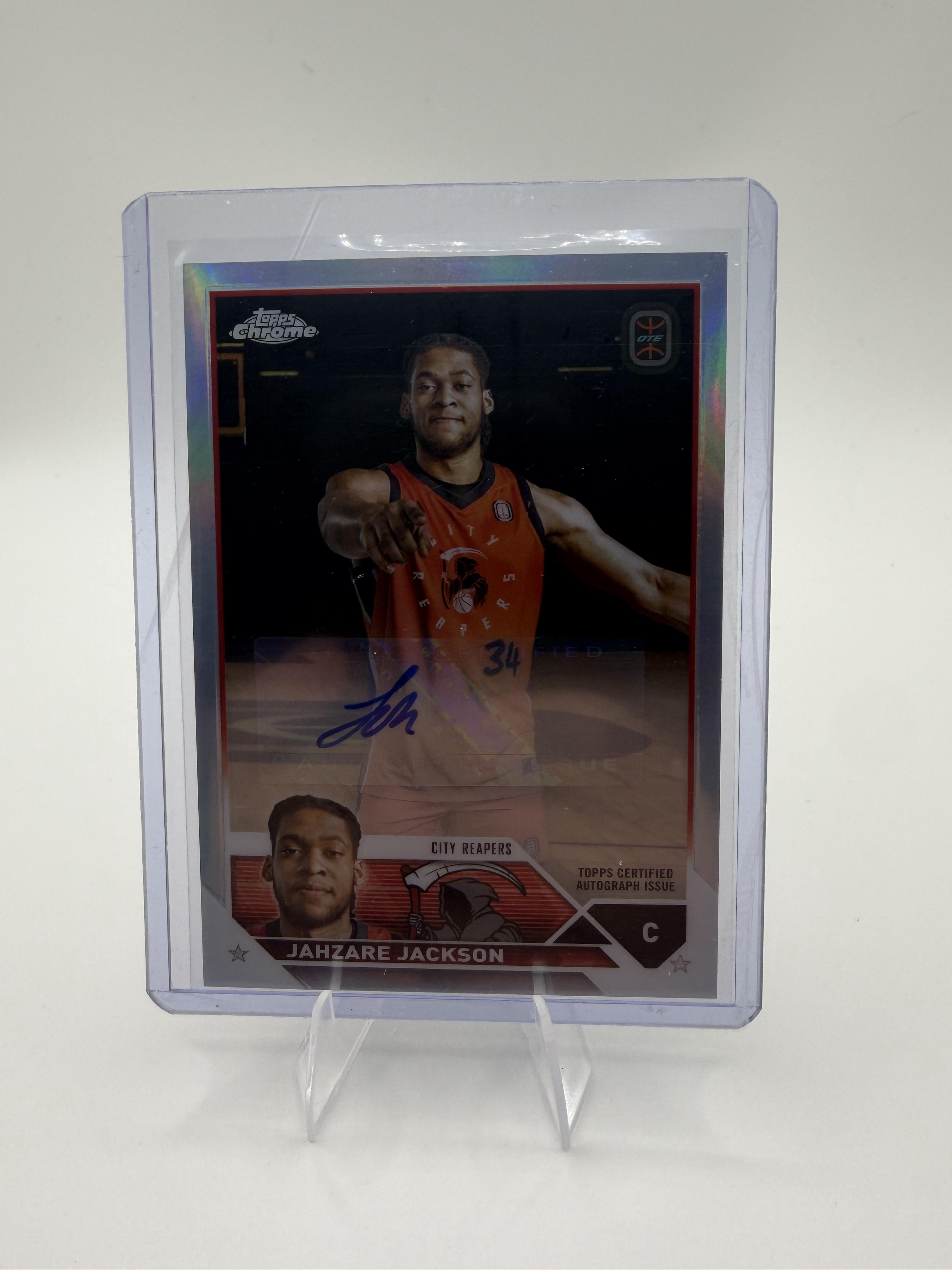 2024 Topps Chrome OTE Jahzare Jackson Rookie Auto Card A-JJA City Reapers