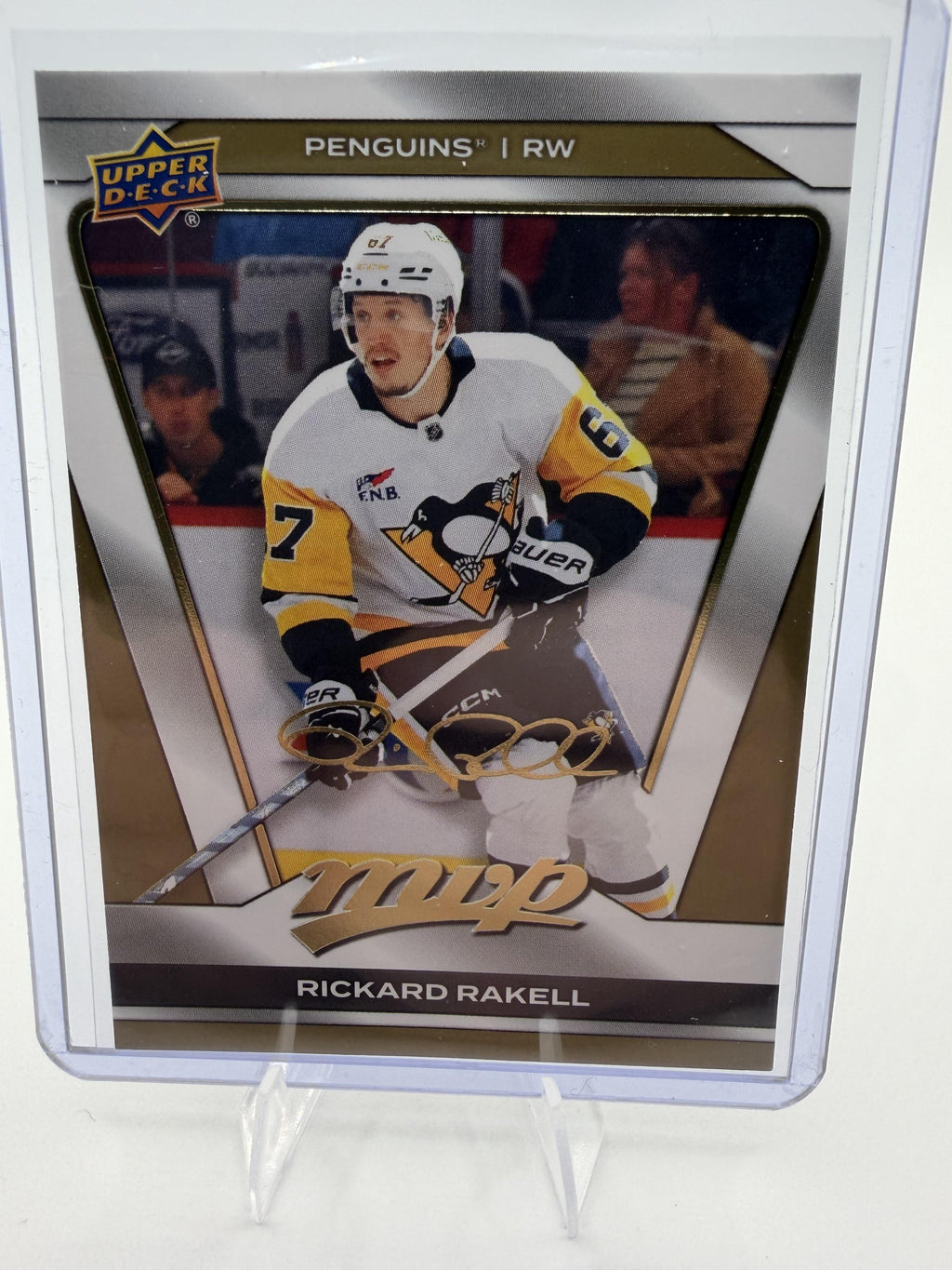 2025-26 Upper Deck MVP Rickard Rakell Gold Script #155 Penguins Card