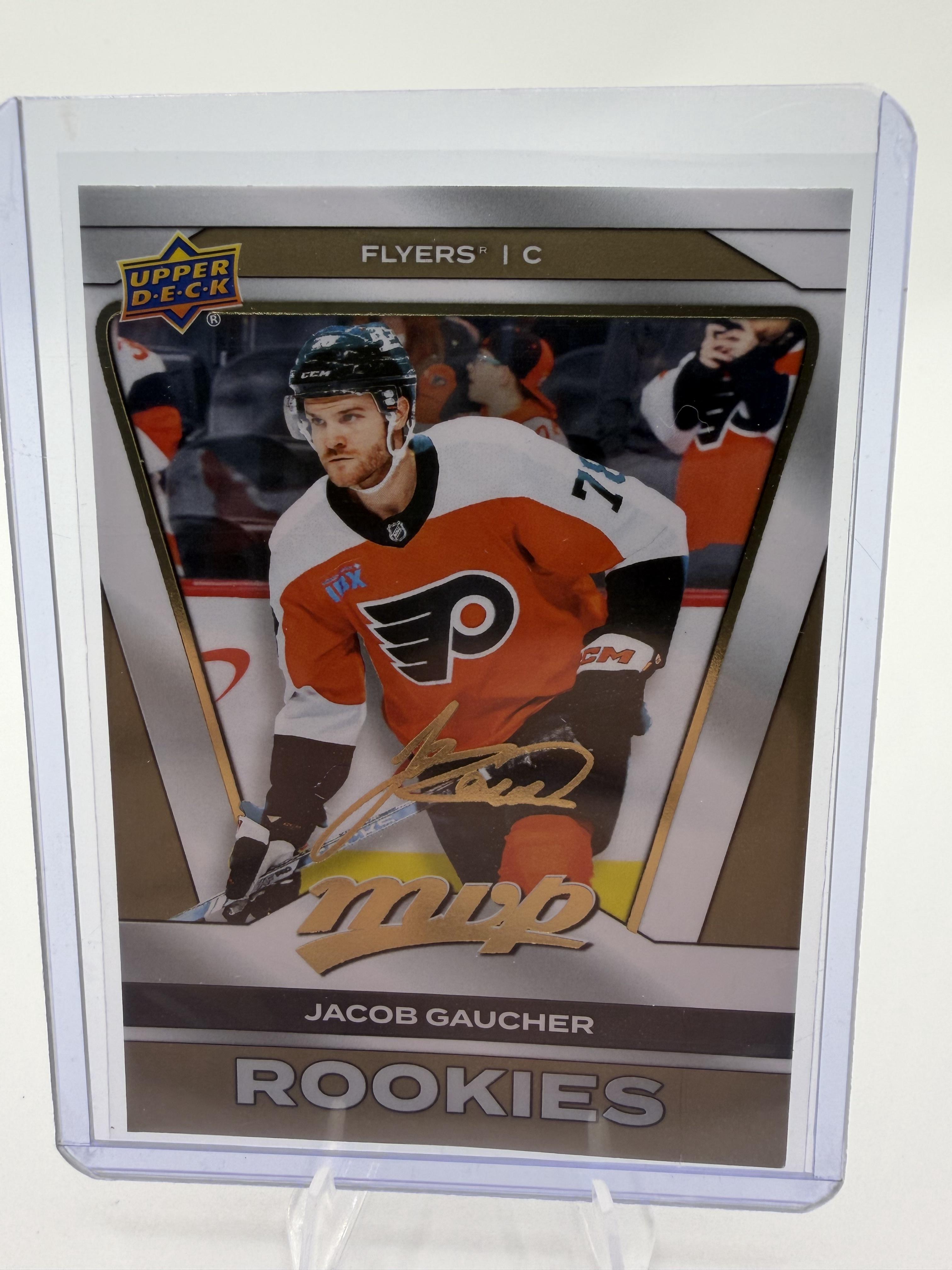 2025-26 Upper Deck MVP Jacob Gaucher Gold Script Rookie #236 Flyers Card