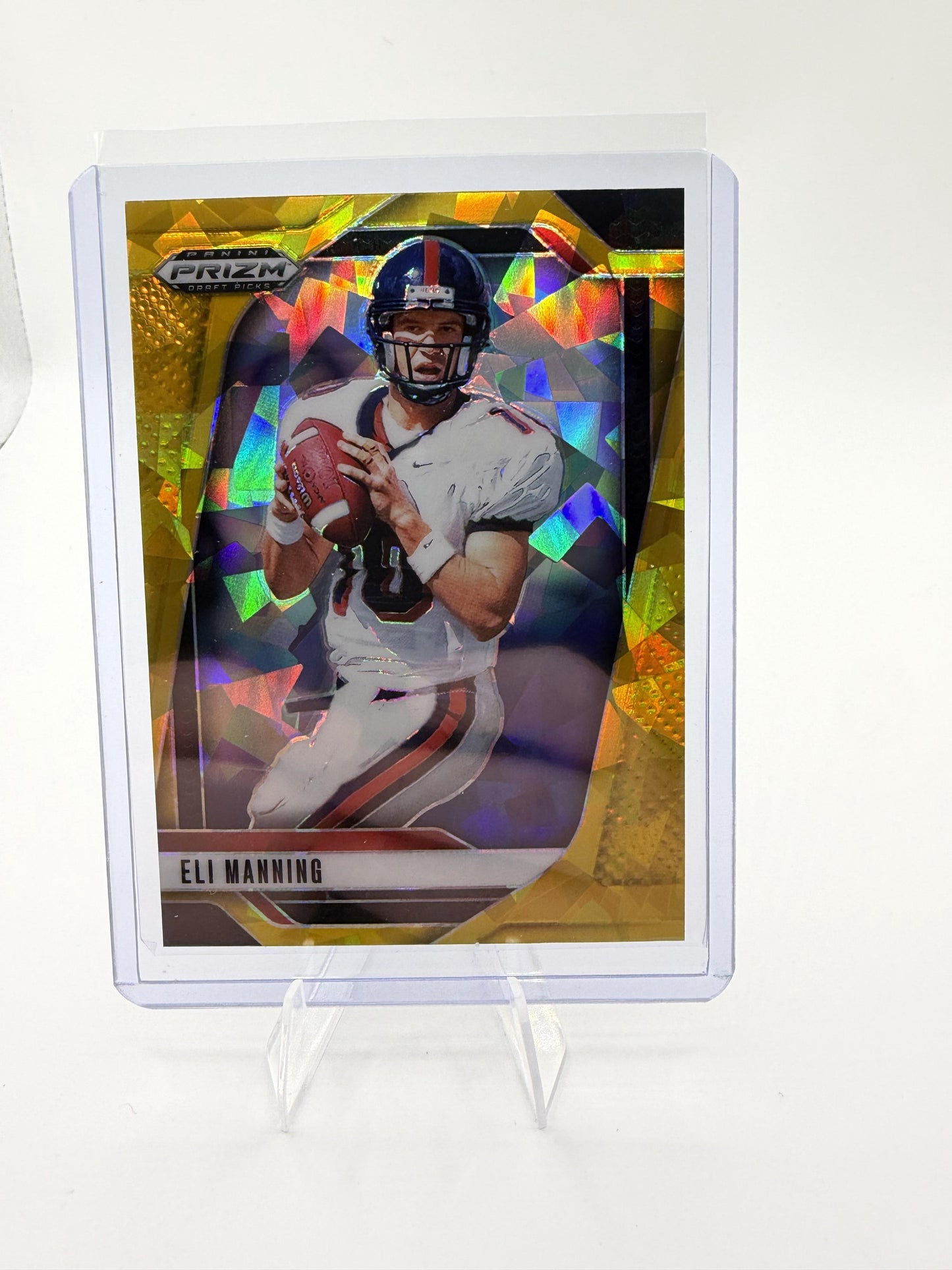 2025 Panini Prizm Draft Picks Eli Manning Gold Ice Prizm Ole Miss Rebels #189