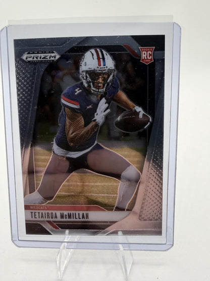 2025 Panini Prizm Draft Picks Tetairoa McMillan RC Rookie Arizona Wildcats #8