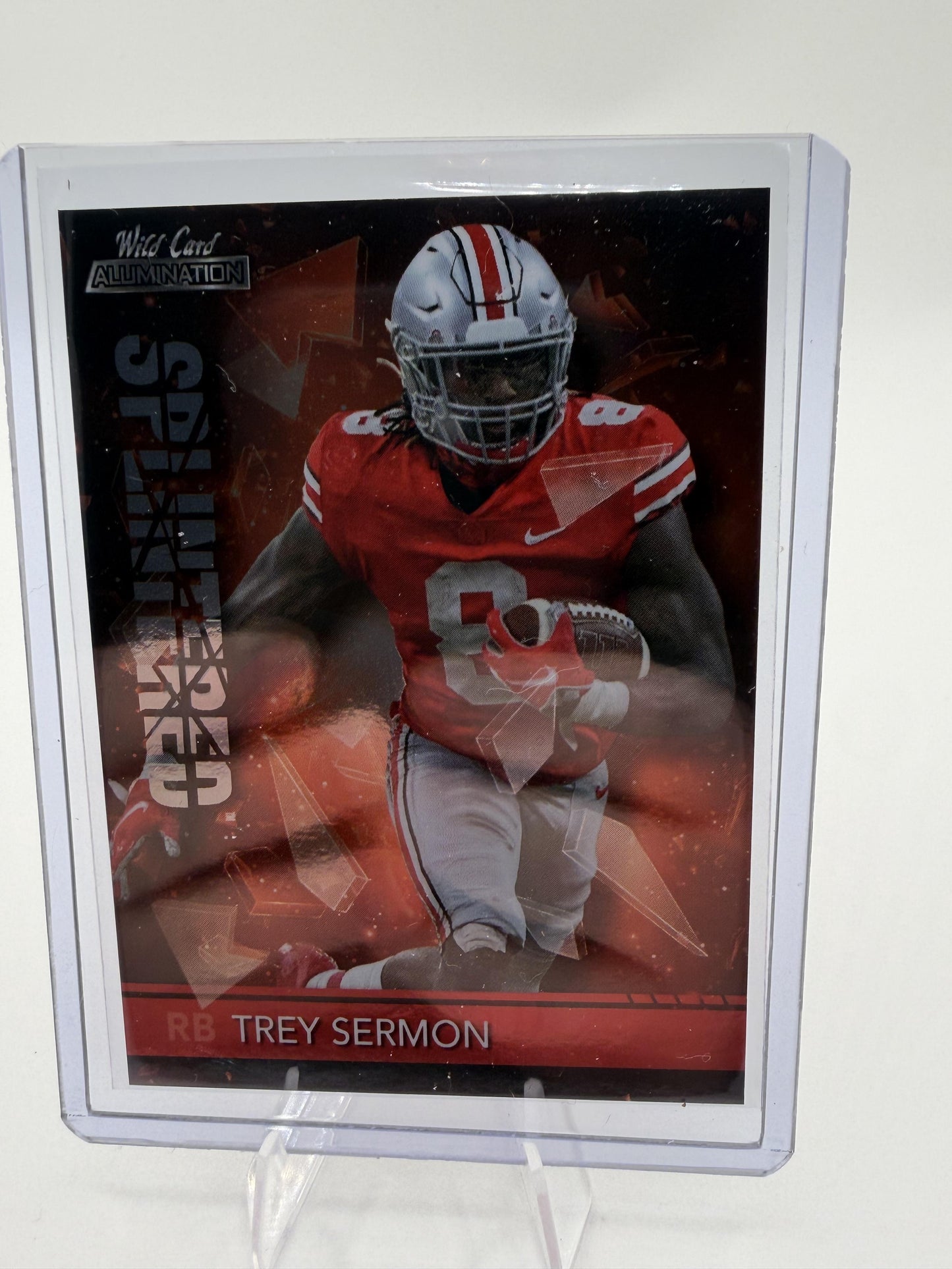 2021 Wild Card Alumination Trey Sermon Splintered Subset #SP-21 Ohio State
