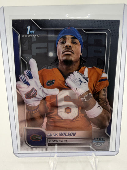 2025 Bowman U Chrome Dallas Wilson 1st Bowman Florida Gators WR #181