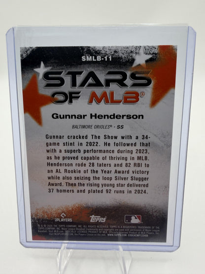 2026 Topps Stars of MLB Gunnar Henderson Orioles Card #SMLB-11