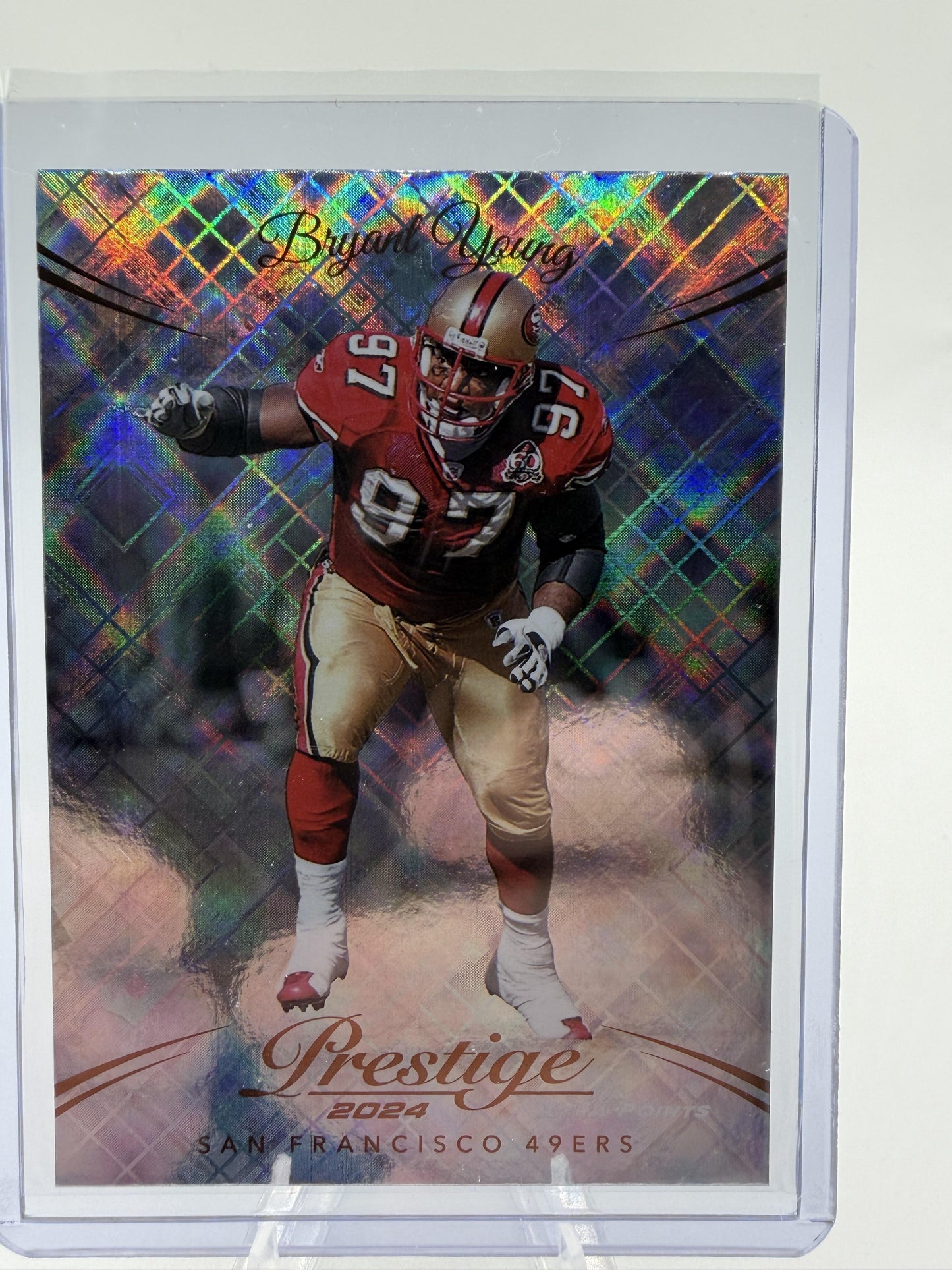 2024 Panini Prestige Bryant Young Diamond Xtra Points Card #264 49ers HOF