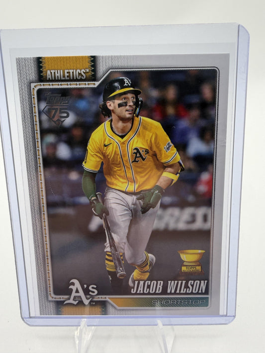 2026 Topps Series 1 Jacob Wilson All-Star Rookie Cup Card #240 Athletics