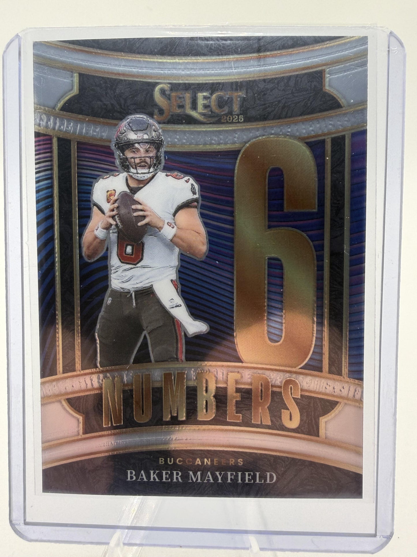 2025 Panini Select Baker Mayfield Numbers Card #21 Buccaneers