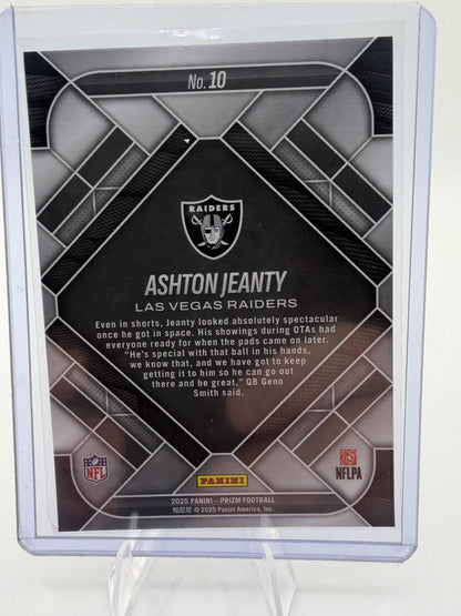 2025 Panini Prizm Ashton Jeanty Emergent  Rookie Card #10 Raiders