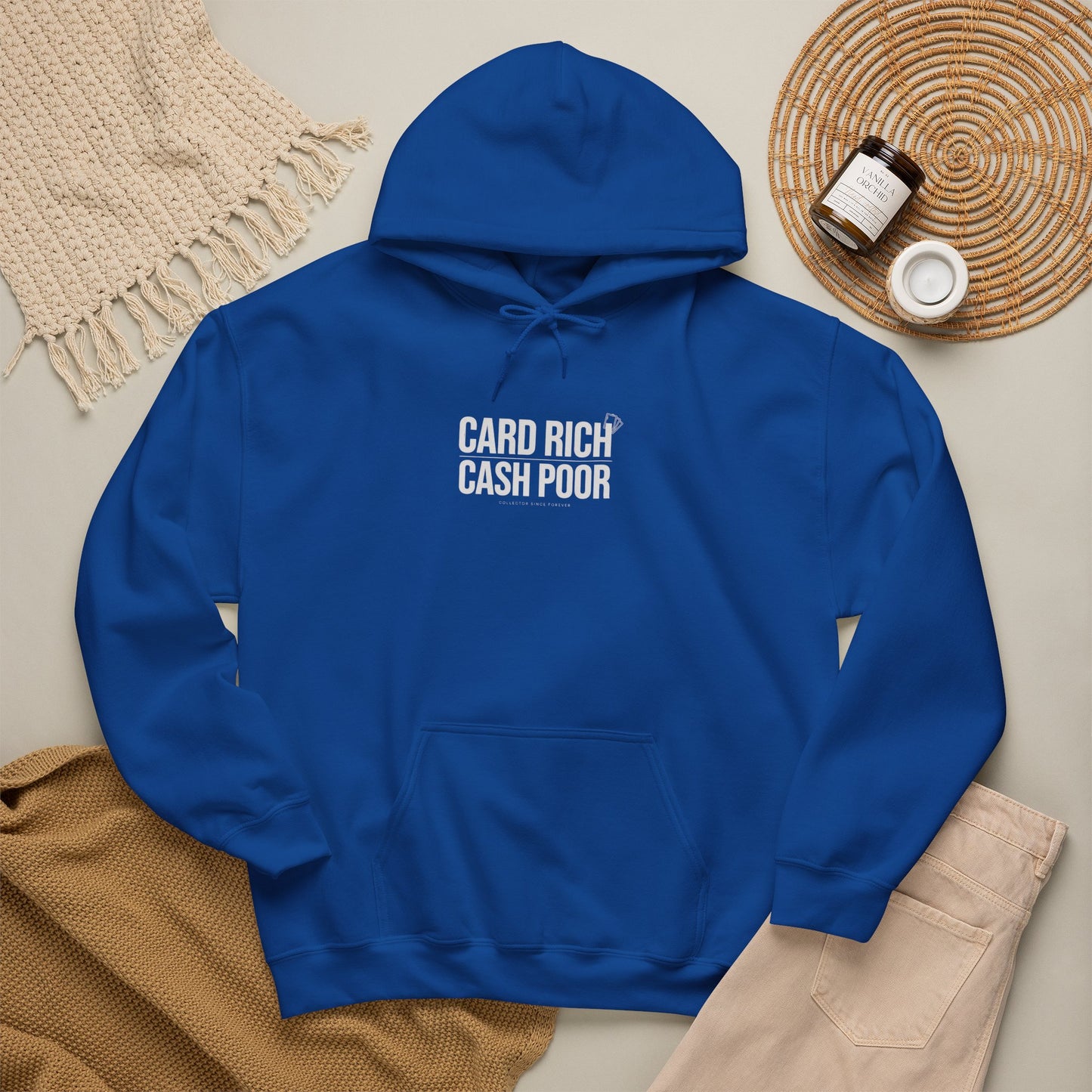 CARD RICH / CASH POOR Premium Statement Hoodie